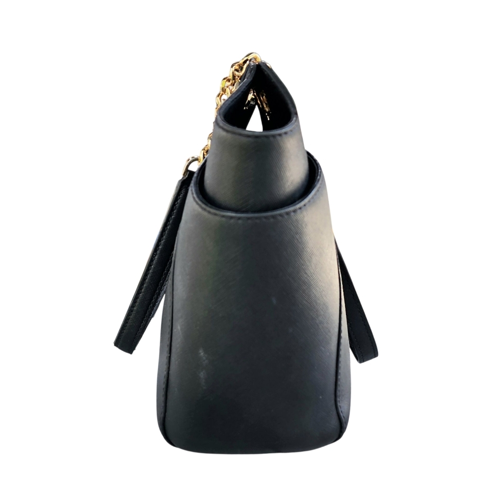 Michael Kors Jet Set Saffiano Leather Travel Large Chain Tote Bag - Picture 3 of 11